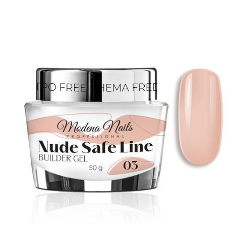 Nude SAFE LINE Builder Gel - 03 - Modena Nails Shop 