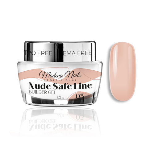 Nude SAFE LINE Builder Gel - 03 - Modena Nails Shop 