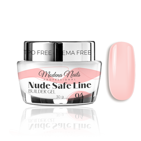 Nude SAFE LINE Builder Gel - 04 - Modena Nails Shop 