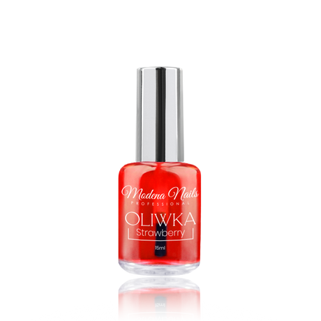 Oliwka z pędzelkiem 15ml - Strawberry - Modena Nails  