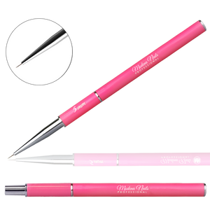 Pędzelek Do Zdobień Nail Art Składany Pink #5 - Modena Nails Shop 