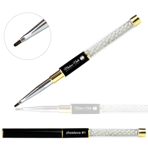 Pędzelek Nail Art Black z perełkami Zhostovo #1 - Modena Nails Shop 
