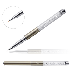 Pędzelek do zdobień z kryształkami Gold 5mm - Modena Nails Shop 