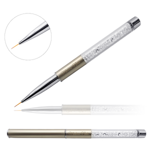 Pędzelek do zdobień z kryształkami Gold 9mm - Modena Nails Shop 