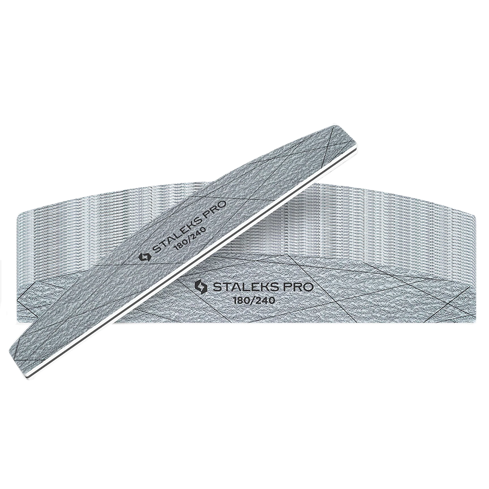 SET van 25 stuks - STALEKS SMART 40 halvemaan minerale vijl - 180/240