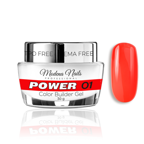 POWER Color Builder Gel 30g - 01 - Modena Nails Shop 