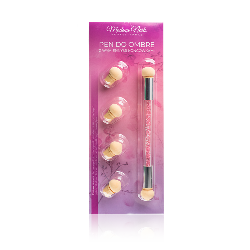 Pen Do Ombre z Wymiennymi Końcówkami - Modena Nails  