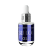 Perfumowany olejek do skórek Kelly w szklanej butelce z pipetą, etykieta fioletowa.