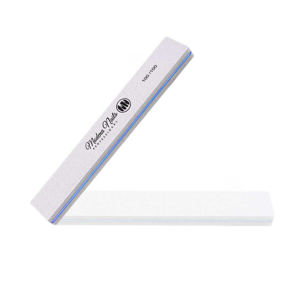 Polerka Prostokątna Szara 100/100 - Modena Nails  