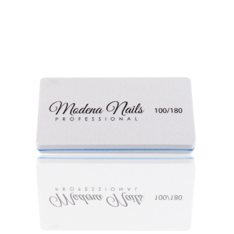Polerka Prostokątna Szara Mini 100/180 - Modena Nails  