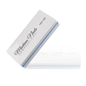 Polerka Prostokątna Szara Mini 100/180 - Modena Nails Shop 