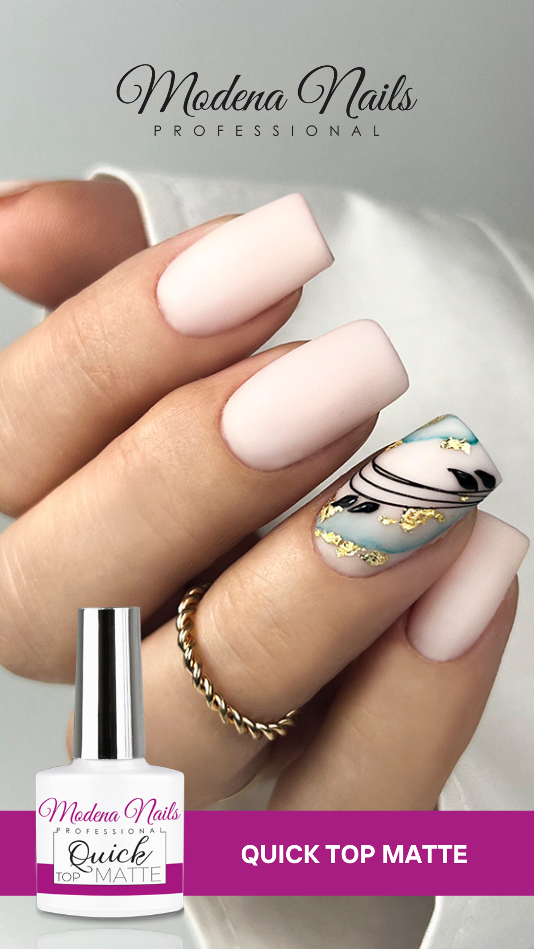 Quick Top Matte - Żel Matujący - Modena Nails Shop 