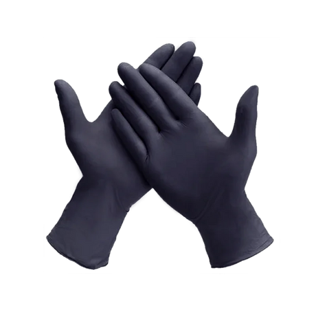 Rękawiczki Nitrylowe Bezpudrowe Black - 100 sztuk - Modena Nails  