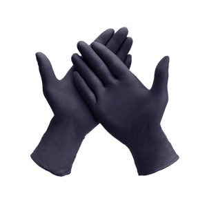 Rękawiczki Nitrylowe Bezpudrowe Black - 100 sztuk - Modena Nails Shop 