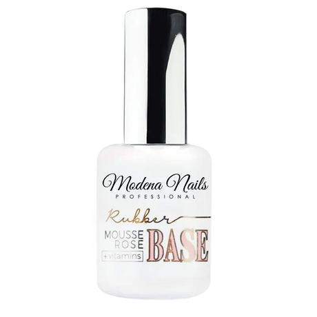 Rubber Base + Vitamins - Mousse Rose  15ml - Modena Nails Shop 