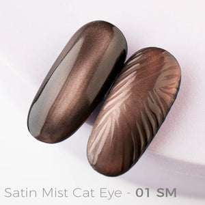 Lakier Hybrydowy Satin Mist Cat Eye - 01 SM - Modena Nails Shop 