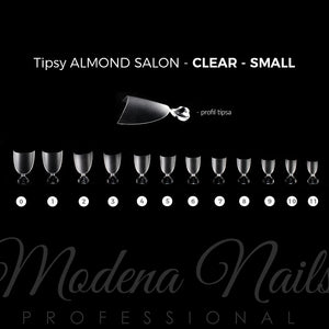 Tipsy Almond Salon 450szt - Clear - Small - Modena Nails Shop 