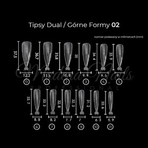 Tipsy Dual / Górne formy 120 szt - 02 - Modena Nails  