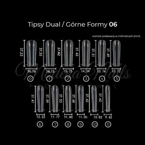 Tipsy Dual / Górne formy 120 szt - 06 - Modena Nails  