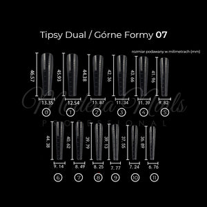 Tipsy Dual / Górne formy 120 szt - 07 - Modena Nails  