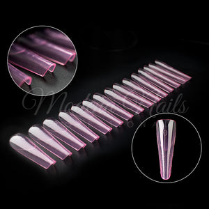 Tipsy Dual / Górne formy FLEX&THIN ALMOND PINK - 150szt - Modena Nails  