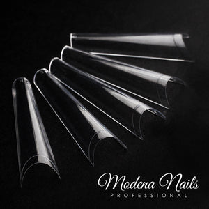 Tipsy Exclusive TUNELOWE clear - 400 sztuk - Modena Nails Shop 