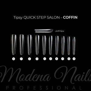 Tipsy Quick Step Salon COFFIN - 360 sztuk - Modena Nails  