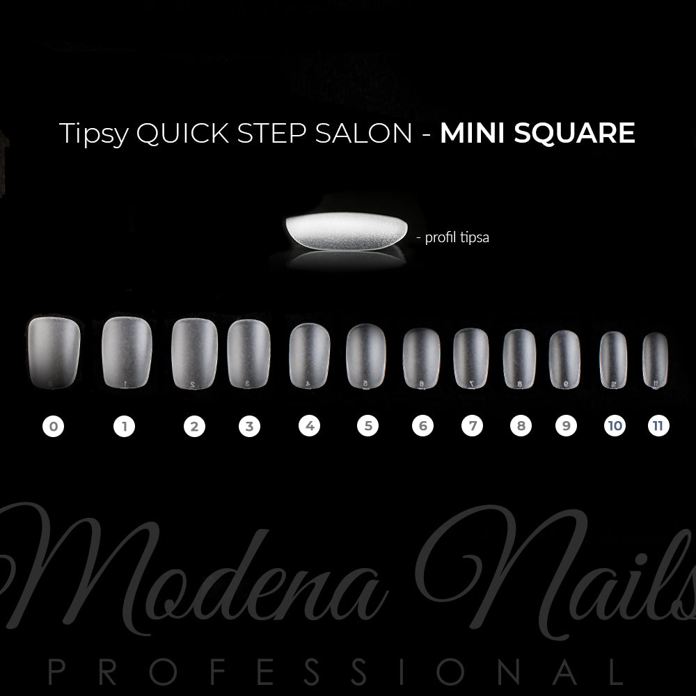 Tipsy Quick Step Salon MINI SQUARE - 450 sztuk - Modena Nails  