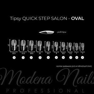 Tipsy Quick Step Salon OVAL - 500 sztuk - Modena Nails Shop 