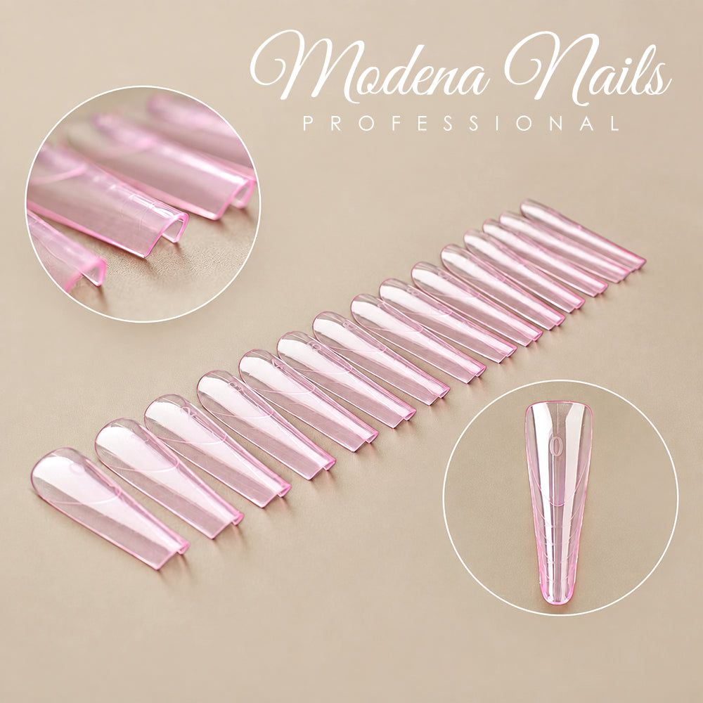 Tips Dual | Dual forms FLEX&THIN ALMOND PINK - 150 uds