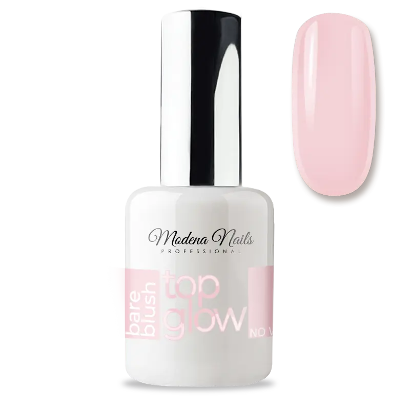 Top Glow Non Wipe  7,3ml - Bare Blush - Modena Nails  