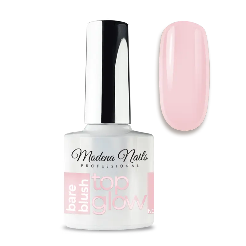Top Glow Non Wipe  7,3ml - Bare Blush - Modena Nails  