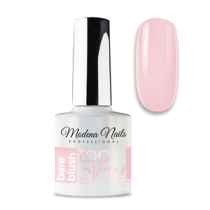 Top Glow Non Wipe  7,3ml - Bare Blush - Modena Nails Shop 