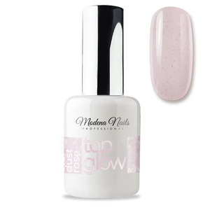 Top Glow Non Wipe  7,3ml - Stardust Rose - Modena Nails  