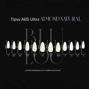 Tipsy ABS Ultra Almond NATURAL 240 sztuk