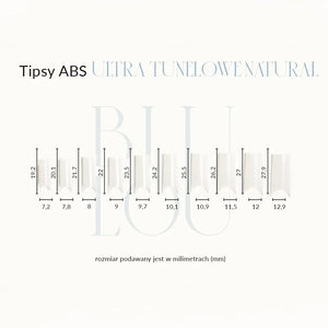 Tipsy ABS Ultra Tunelowe NATURAL 200 sztuk