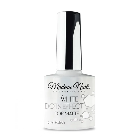 White Dots Effect - Top Matte 7,3ml - Modena Nails  