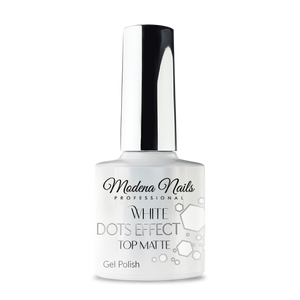 White Dots Effect - Top Matte 7,3ml - Modena Nails Shop 
