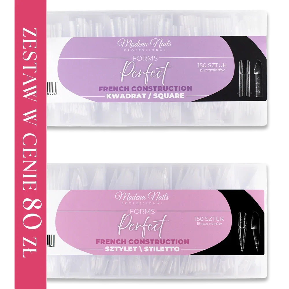 ZESTAW Perfect French Construction Forms - Sztylet + Kwadrat