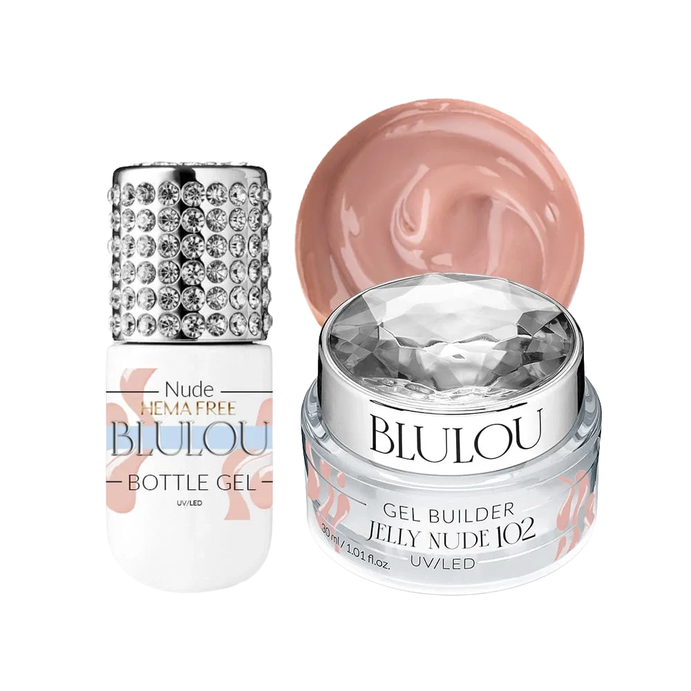 Set NUDE: Jelly Builder Gel 30 ml + Flacone Gel 9 ml – SENZA HEMA