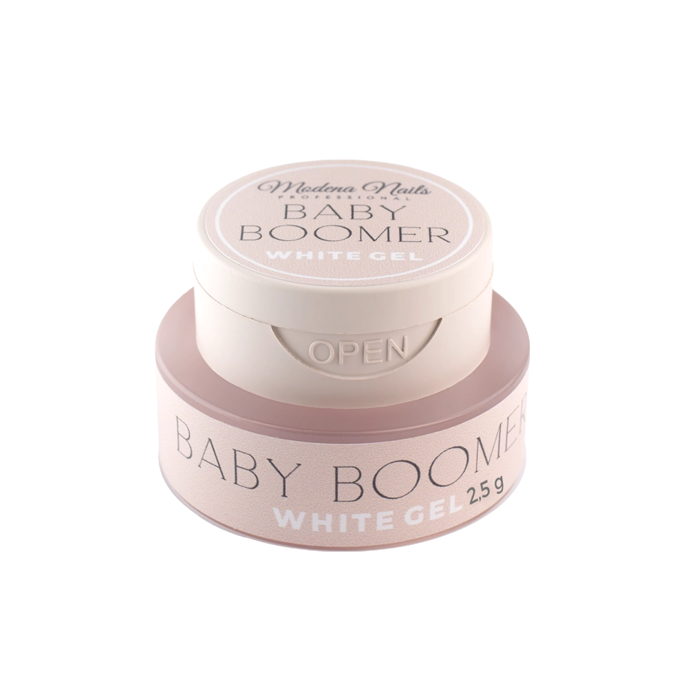 Paint żel do zdobień biały - ombre - Baby Boomer White Gel 2,5g