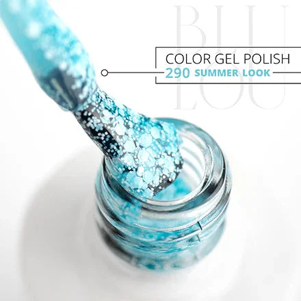 Esmalte de uñas híbrido BluLou 9ml - Summer Look NO: 290