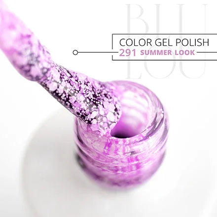 Esmalte de uñas híbrido BluLou 9ml - Summer Look NO: 291