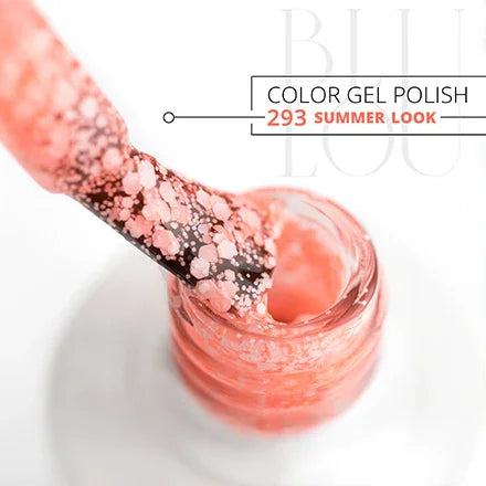 Esmalte de uñas híbrido BluLou 9ml - Summer Look NO: 293