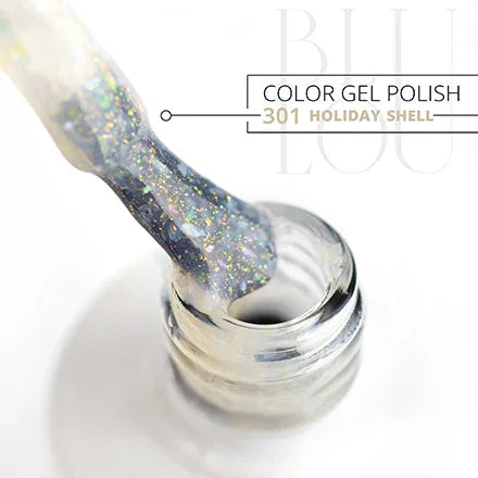 BluLou 9ml Barniz híbrido Holiday Shell - 301