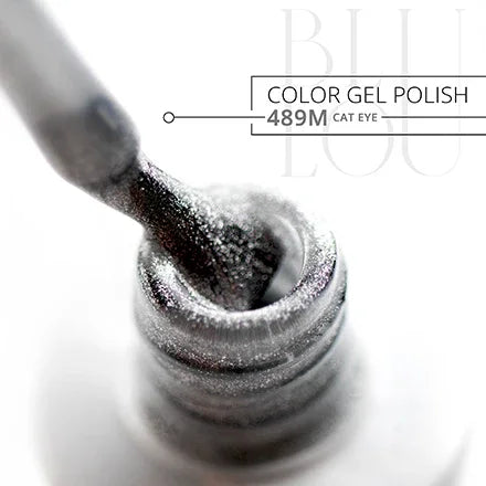 BluLou Esmalte de uñas híbrido Cat Eye de 9 ml - 489M