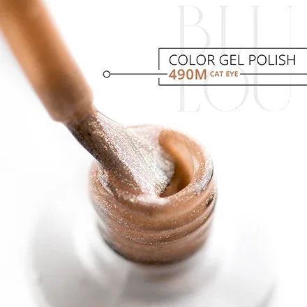 BluLou Esmalte de uñas híbrido Cat Eye de 9 ml - 490M