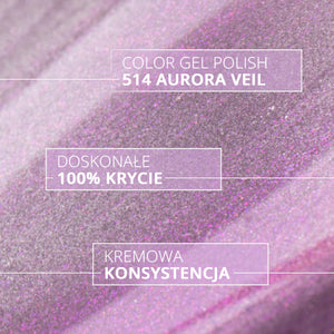 Vernis hybride BluLou 9ml - Aurora Veil 514