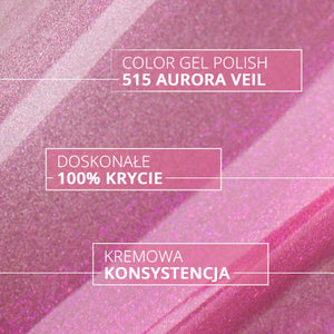 Vernis hybride BluLou 9ml - Aurora Veil 515