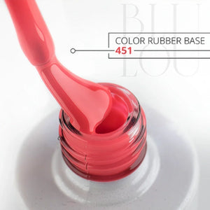 Color Rubber Base 9ml - teinte rouge NO: 451